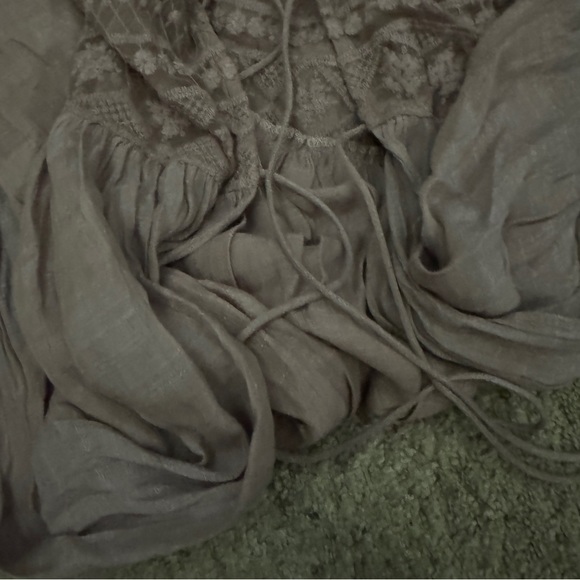 Lulus Carried Away Mauve Embroidered Maxi Top Cadigan Coverup NWT - Picture 11 of 14